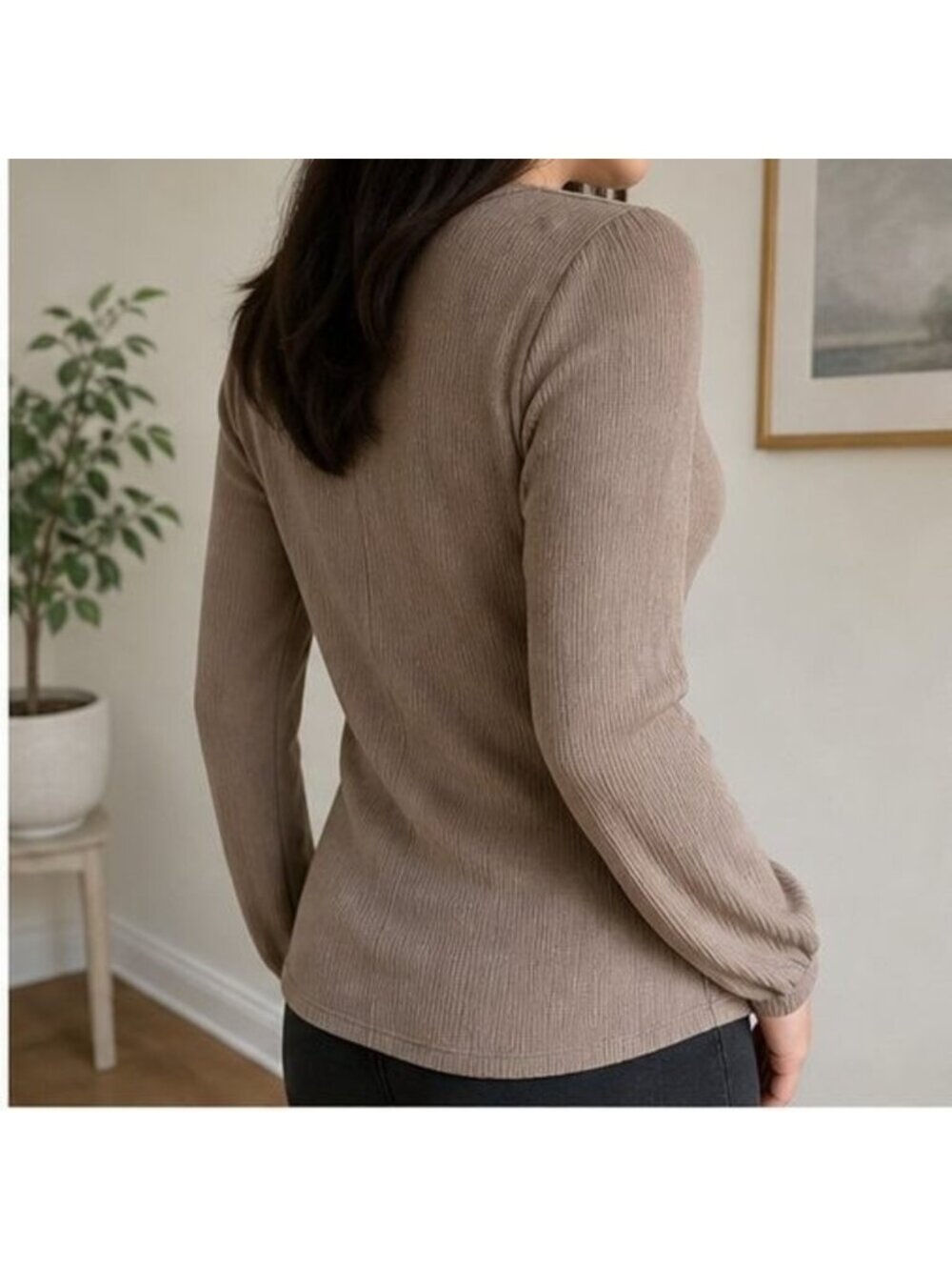 Taupe Cami Blouse - Picture 3 of 6